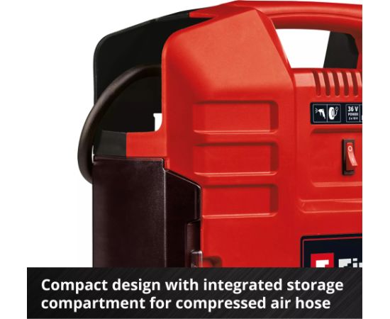 EINHELL Cordless Portable Compressor TE-AC 36/8 Li OF Set - Solo, 36Volt (2x18V) red, without battery and charger Новинки Для дома и сада 
