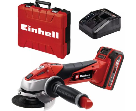EINHELL Power X-Change cordless angle grinder TE-AG 18/115 Li Kit, 18V red/black, Li-ion battery 3.0Ah, in E-Box S35 Новинки Для дома и сада 