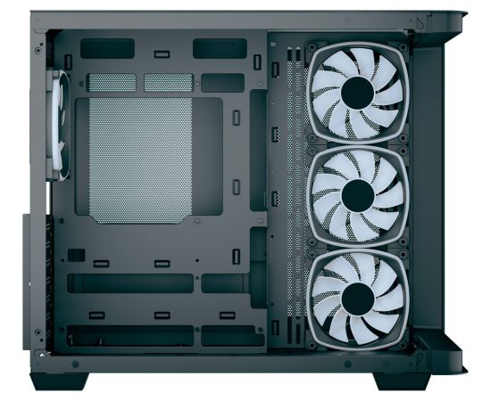 Aerocool P500C EVO-G-BK-v1, tower case Black, Tempered Glass x 2 Datoru korpusi