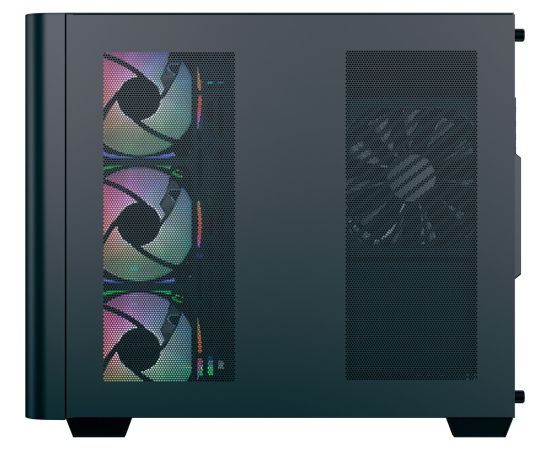 Aerocool P500C EVO-G-BK-v1, tower case Black, Tempered Glass x 2 Datoru korpusi