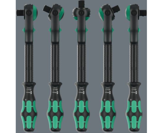 Wera Zyklop Speed Ratchet 8000 C Black Edition, 1/2" black/green, with pivoting head Новинки Для дома и сада 