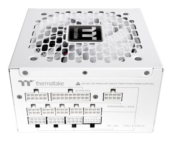 Thermaltake Toughpower GT Snow 1000W, PC power supply white, 1x 12-pin high power GPU, 5x PCIe, cable management, 1000 watts Datoru barošanas bloki