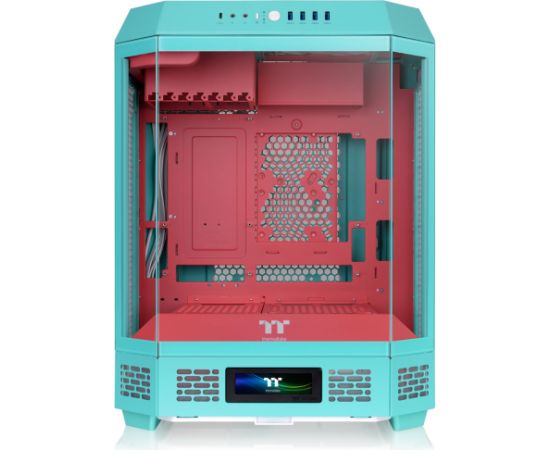 Thermaltake The Tower 600, tower case mint/red, tempered glass x 3 Datoru korpusi