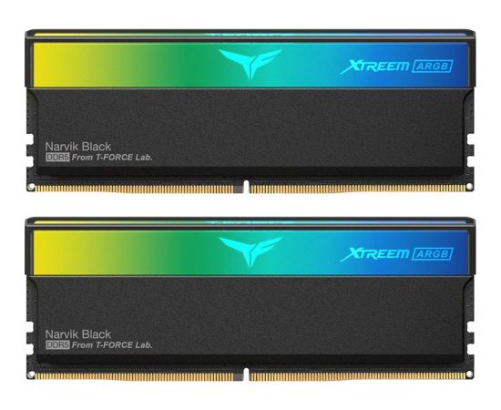 Team Group DDR5 - 32GB - 6000 - CL - 30 (2x 16 GB) Dual Kit, RAM Black, FF9D532G6000HC30DC01, XTREEM ARGB, INTEL XMP, AMD EXPO RAM Operatīvā atmiņa