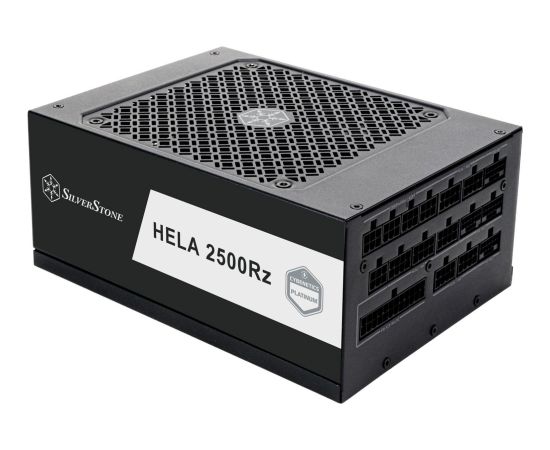 SilverStone HELA 2500R, PC power supply black, 4x 12-pin high power GPU, 7x PCIe, cable management, 2500 watts Datoru barošanas bloki
