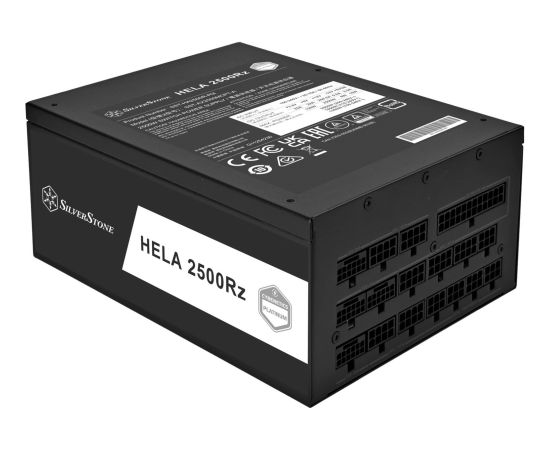 SilverStone HELA 2500R, PC power supply black, 4x 12-pin high power GPU, 7x PCIe, cable management, 2500 watts Datoru barošanas bloki