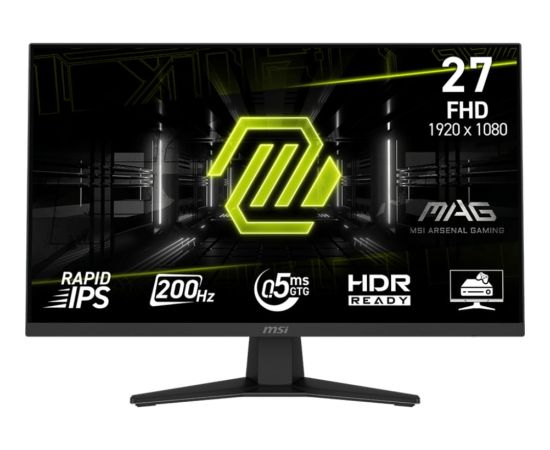 MSI MAG 274FDE, gaming monitor - 27 - black, FullHD, Rapid-IPS, HDR Ready, Adaptive-Sync, 200Hz panel LED / LCD мониторы