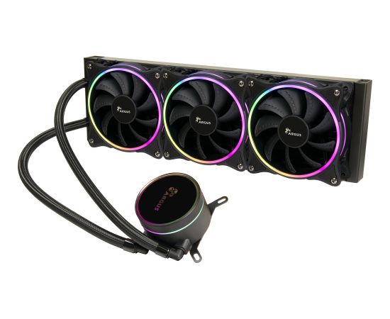 Inter-Tech Argus Iceman LC-360 RGB RGB, water cooling black Procesoru dzesēšana