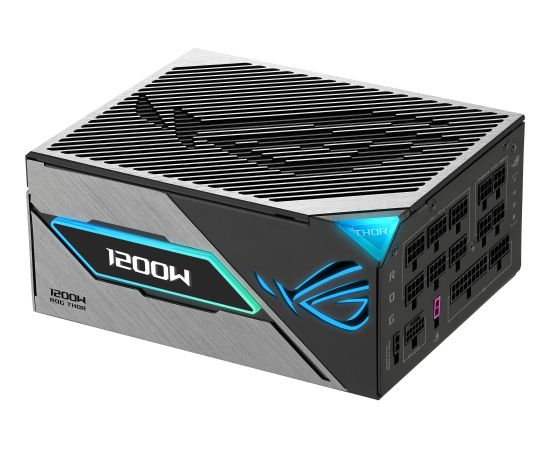 ASUS ROG Thor 1200W Platinum III, PC power supply black, 1x 12 pin high power GPU, 4x PCIe, cable management, 1200 watts Datoru barošanas bloki