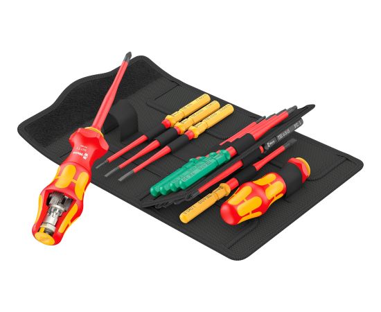 Wera Kraftform Kompakt Turbo i 1 Tool Finder, 16-piece, socket wrench red/yellow, 16-piece Новинки Для дома и сада 
