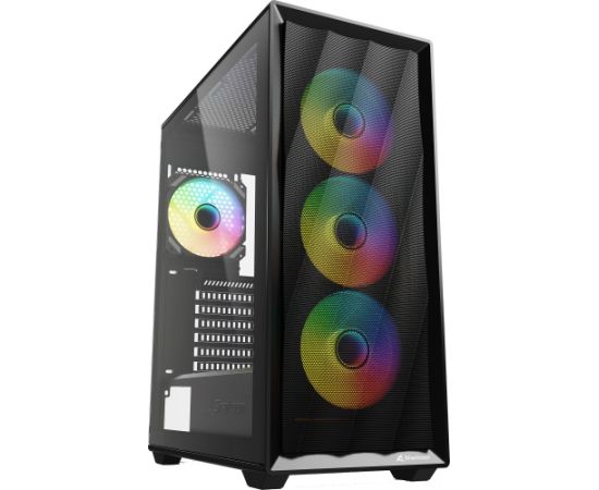 Sharkoon VK4 ARGB, tower case black, tempered glass Datoru korpusi