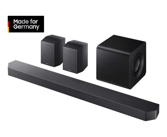 SAMSUNG Q-Series Soundbar HW-Q935GF black, 9.1.4-channel, rear speakers, Q-Symphony, wireless Dolby Atmos Акустические системы , колонки