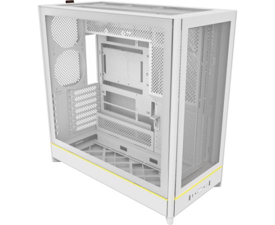 Montech HS01, tower case white, tempered glass Datoru korpusi