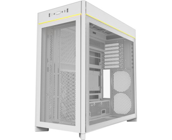 Montech HS01, tower case white, tempered glass Datoru korpusi