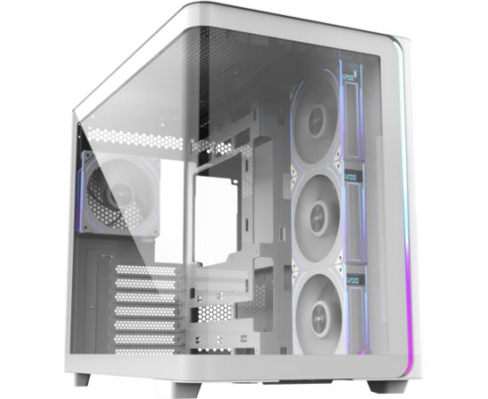 Fortron FSP M580-WP, tower case white, tempered glass Datoru korpusi