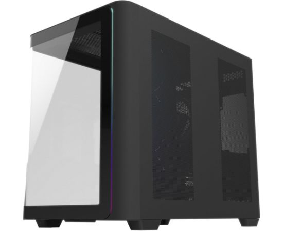 Fortron FSP M580-BP, tower case black, tempered glass Datoru korpusi