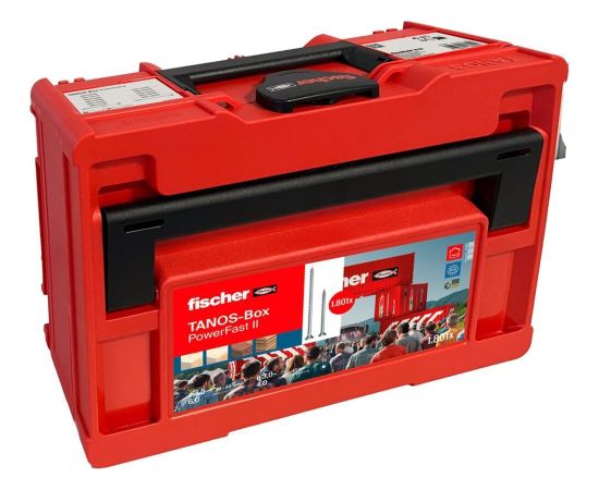 fischer PowerFast II Tanos-Box, countersunk head TG/VG TX, screw set 1,801 pieces, partial and full thread, galvanized Новинки Для дома и сада 