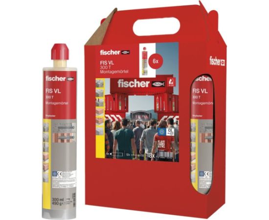 fischer injection mortar FIS VL 300 T six-pack grey, 6 cartridges of 300ml each Новинки Для дома и сада 
