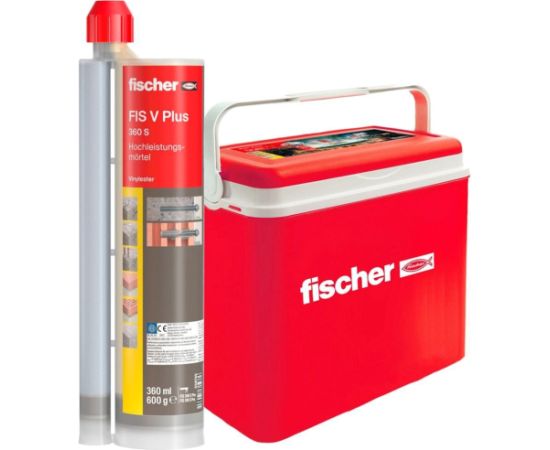fischer high-performance mortar FIS V Plus 360 S + cool box grey, 8 cartridges of 360 ml each, in passive cool box Новинки Для дома и сада 