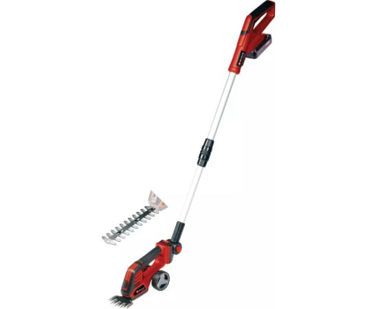 EINHELL Power X-Change Cordless Grass Shears/Shrub Shears GE-CG 18/100 Li T (1x 2.5Ah) red/black, Li-ion battery 2.5Ah, with telescopic handle Новинки Для дома и сада 