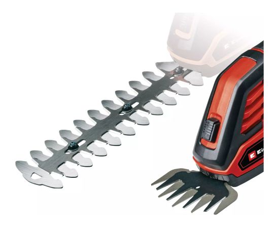 EINHELL Power X-Change Cordless Grass Shears/Shrub Shears GE-CG 18/100 Li T (1x 2.5Ah) red/black, Li-ion battery 2.5Ah, with telescopic handle Новинки Для дома и сада 