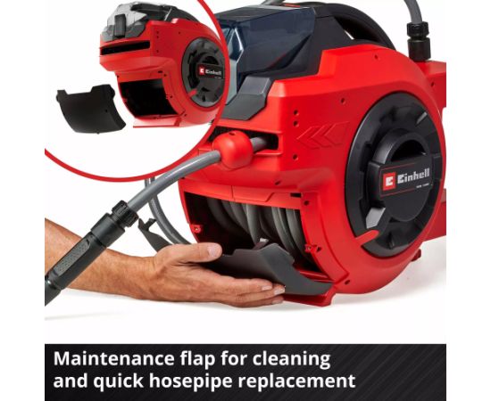 EINHELL Power X-Change cordless hose reel GE-HR 18/30 Li-Solo, 18 Volt red, without battery and charger, 30 meters, with connections Новинки Для дома и сада 