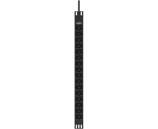 BlueWalker PowerWalker PDU PHB21 16xC13, power supply black, (IEC C20 input) UPS Nepārtrauktā barošana