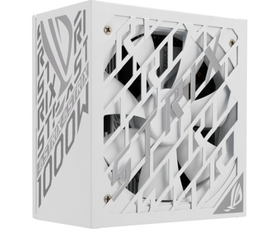 ASUS ROG-STRIX-1000P-GAMING-WHITE, PC power supply white, 1x 12-pin High Power GPU, 4x PCIe, cable management, 1000 Watt Datoru barošanas bloki