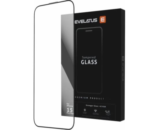 Evelatus Samsung  Galaxy S26 Edge / S26 Plus Corning Gorilla Glass Anti-Static 3D Full Cover 10X Stronger Black Ekrānu aizsardzība