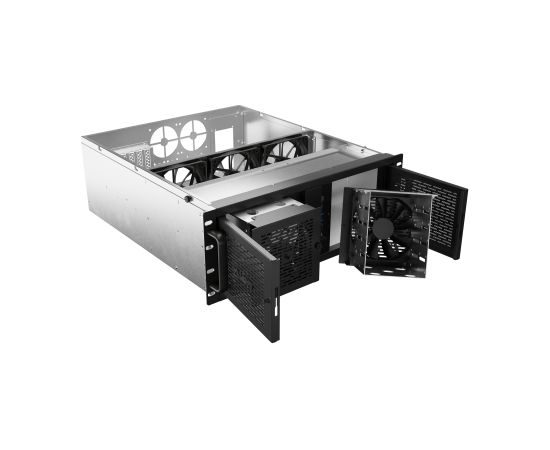 Lanberg Rackmount server chassis ATX 520/12 19"/4U SC01-5204-12B Serveri un to komponentes