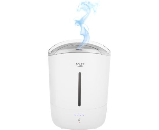 Adler Humidifier AD 7971 30 W Water tank capacity 5 L Ultrasonic Humidification capacity 100-250 ml/hr White Gaisa mitrinātāji