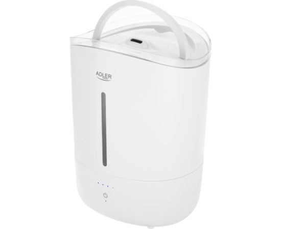 Adler Humidifier AD 7971 30 W Water tank capacity 5 L Ultrasonic Humidification capacity 100-250 ml/hr White Gaisa mitrinātāji