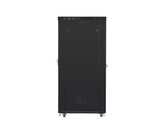 Lanberg Rack cabinet 19" free-standing 42U/800x1200 (flat pack) with glass door, LCD FF01-8242-12BL Black Serveri un to komponentes
