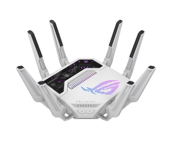 Asus WiFi 7 Tri-band Gaming Router ROG Rapture GT-BE19000AI 802.11ax 10/100/1000 Mbit/s Ethernet LAN (RJ-45) ports 1 Mesh Support Yes MU-MiMO Yes 4G/5G Antenna type External Рутеры