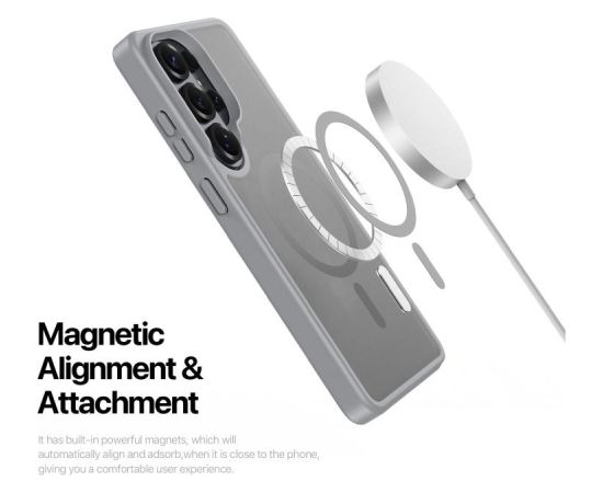 Case Dux Ducis Yind MagSafe Samsung S948 S26 Ultra grey Neoriģinālie Maciņi