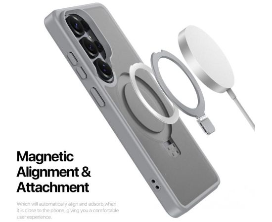 Case Dux Ducis Yind Magnetic Stand Samsung S948 S26 Ultra grey Neoriģinālie Maciņi