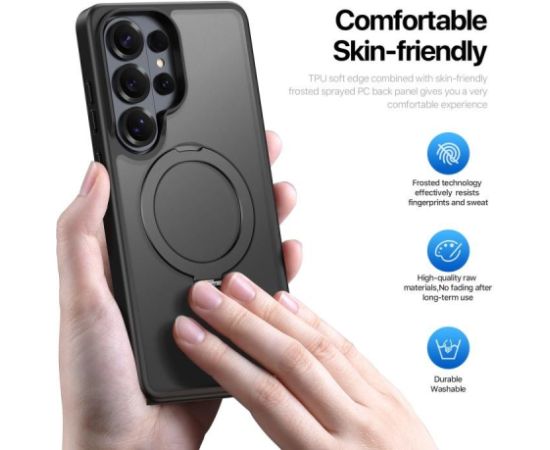 Case Dux Ducis Yind Magnetic Stand Samsung S948 S26 Ultra black Neoriģinālie Maciņi