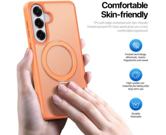 Case Dux Ducis Yind Magnetic Stand Samsung S942 S26 orange Neoriģinālie Maciņi