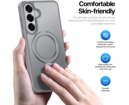 Case Dux Ducis Yind Magnetic Stand Samsung S942 S26 grey Neoriģinālie Maciņi