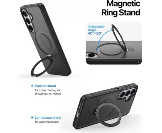 Case Dux Ducis Yind Magnetic Stand Samsung S942 S26 black Neoriģinālie Maciņi