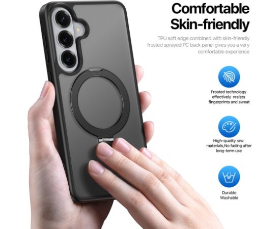 Case Dux Ducis Yind Magnetic Stand Samsung S942 S26 black Neoriģinālie Maciņi