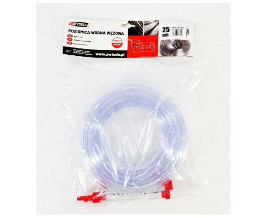 Ūdens līmeņrādis AWTools AW27802; 25 m Mērinstrumenti, Attāluma un līmeņa mērītāji
