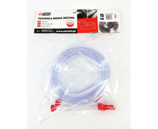 Ūdens līmeņrādis AWTools AW27800; 15 m Mērinstrumenti, Attāluma un līmeņa mērītāji