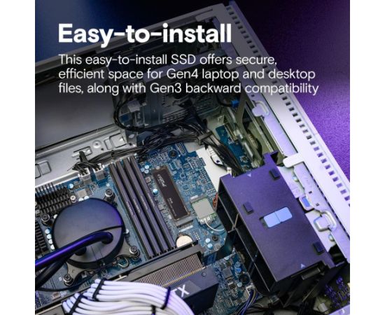 SSD CRUCIAL 220xTBW rating Read speed 7100 MB/s Write speed 6000 MB/s NVMe Yes PCI Express 4.0 M.2 1000 GB CT1000P310SSD8-T SSD Cietie Diski (Solid state drive)