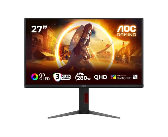 LCD Monitor AOC 27 " 2560 x 1440 pixels Quad HD Native aspect ratio 16:9 QD-OLED Flat Q27G4ZD Monitori