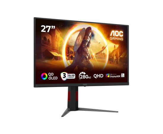 LCD Monitor AOC 27 " 2560 x 1440 pixels Quad HD Native aspect ratio 16:9 QD-OLED Flat Q27G4ZD Monitori