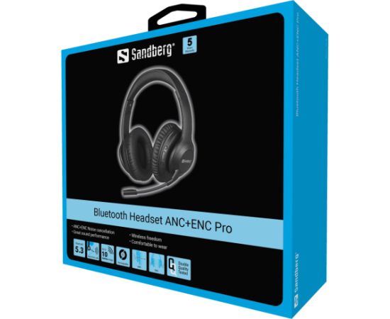 Sandberg 126-45 Bluetooth Headset ANC+ENC Pro Austiņas