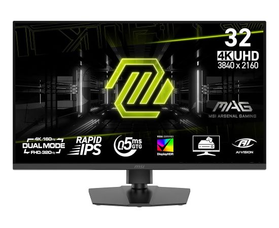 MSI MAG 322URDF E16 - 320Hz Full HD | 160Hz 4K | Rapid IPS | 31.5" Monitori
