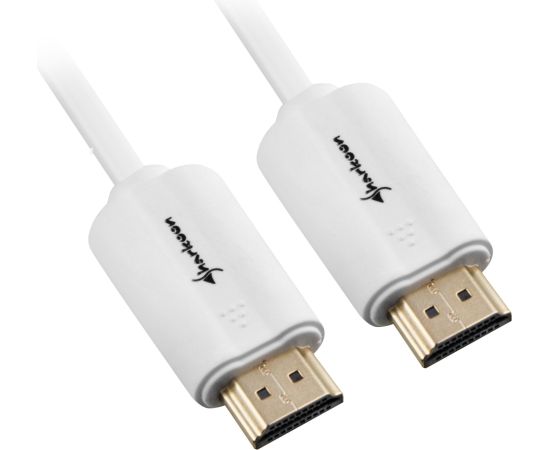 Sharkoon cable HDMI -> HDMI 4K white 1.0m - A-A  Кабель HDMI