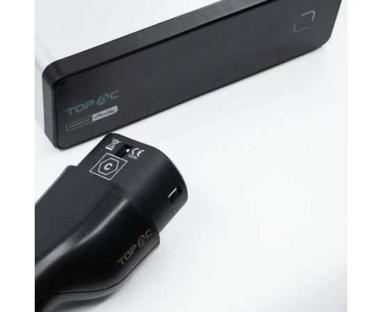 Shelly Portable EV Charger TopAC, 11 kW, Wallbox white/black, WLAN Elektro Auto lādēšanas piederumi